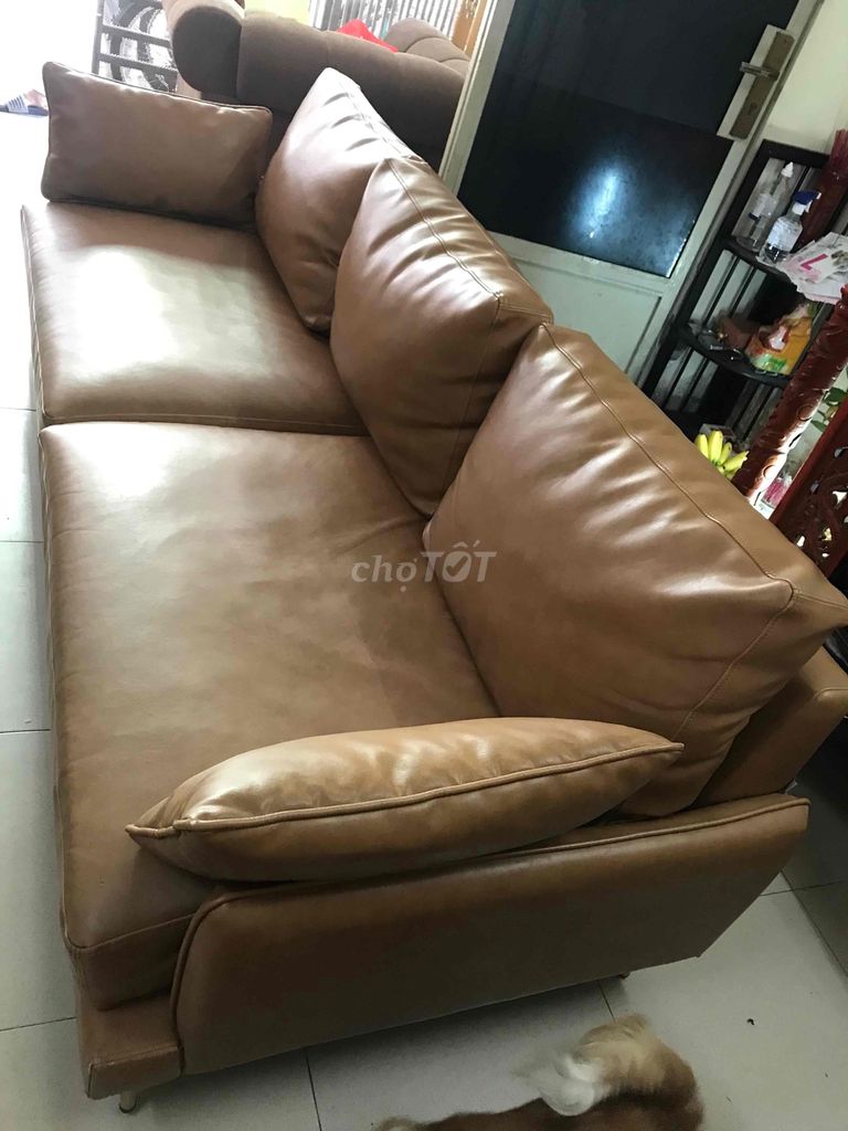 BỘ GHẾ SOFA DA HÀN QUỐC HIỆU FURNI