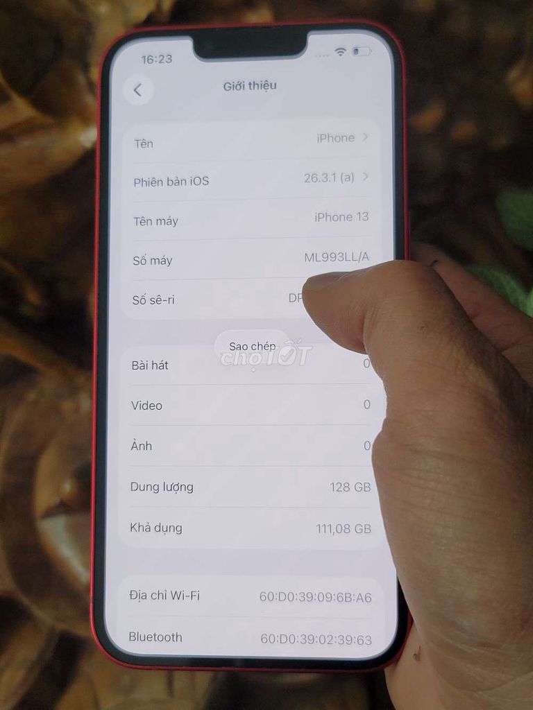 Apple iPhone 13 128GB Đỏ. Mua bán Điện thoại tại Thành phố Đà Lạt Lâm Đồng được đăng bởi VL MOBILE  hình 1