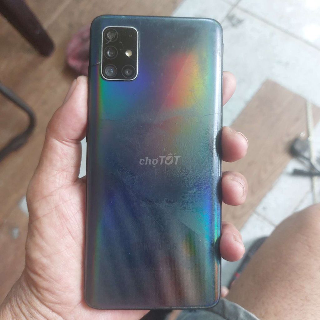 Samsung Galaxy A51 Đen Kính nứt. Mua bán Điện thoại tại Quận 8 Tp Hồ Chí Minh được đăng bởi đai phat hình 1