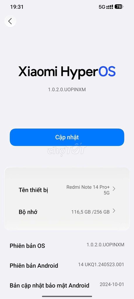 Xiaomi Redmi Note 14 Pro+ 5G 256GB Trắng. Mua bán Điện thoại tại Quận Hải Châu Đà Nẵng được đăng bởi Nguyễn Thái Thuận hình 1