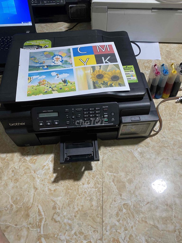 Máy in màu Brother có in scan photocopy và wifi. Mua bán Đồ dùng văn phòng tại Thành phố Dĩ An Bình Dương được đăng bởi NK hình 1