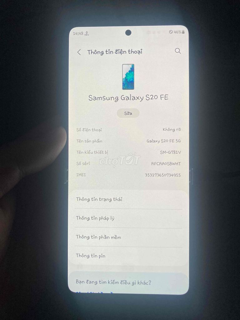 Samsung Galaxy S20 FE. Mua bán Điện thoại tại Quận 12 Tp Hồ Chí Minh được đăng bởi ct hình 1