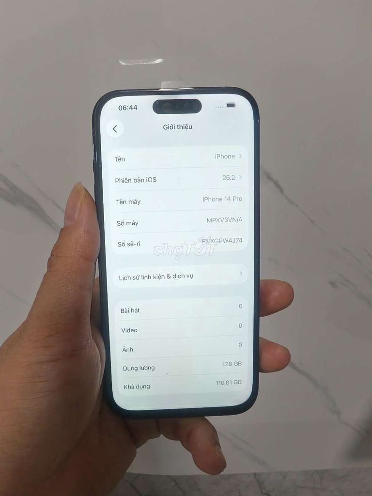 Apple iPhone 14 Pro 128GB Đen Lưng vỡ. Mua bán Điện thoại tại Huyện Yên Phong Bắc Ninh được đăng bởi Thao Thao hình 1