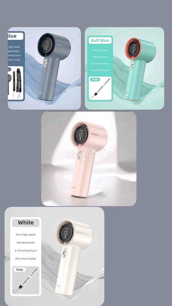 Quạt cầm tay Goojodoq GFS001. Mua bán Quạt tại Quận 5 Tp Hồ Chí Minh được đăng bởi Quế Trâm hình 1