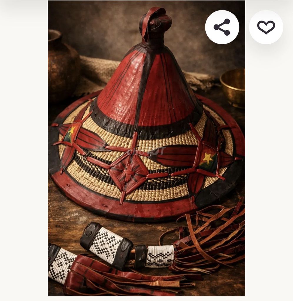 Mũ Fulani Da, Tre Đỏ, Đen, Nâu Burkina Faso. Mua bán Phụ kiện thời trang khác tại Quận Tây Hồ Hà Nội được đăng bởi Vũ Quang Huy hình 1