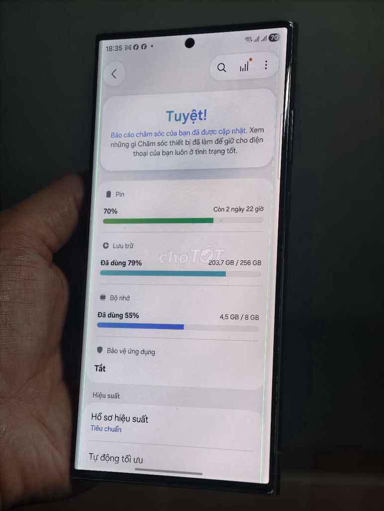 Samsung S23 Ultra 256GB Chính hãng Màn hình sọc. Mua bán Điện thoại tại Huyện Hóc Môn Tp Hồ Chí Minh được đăng bởi Anh 2 hình 1