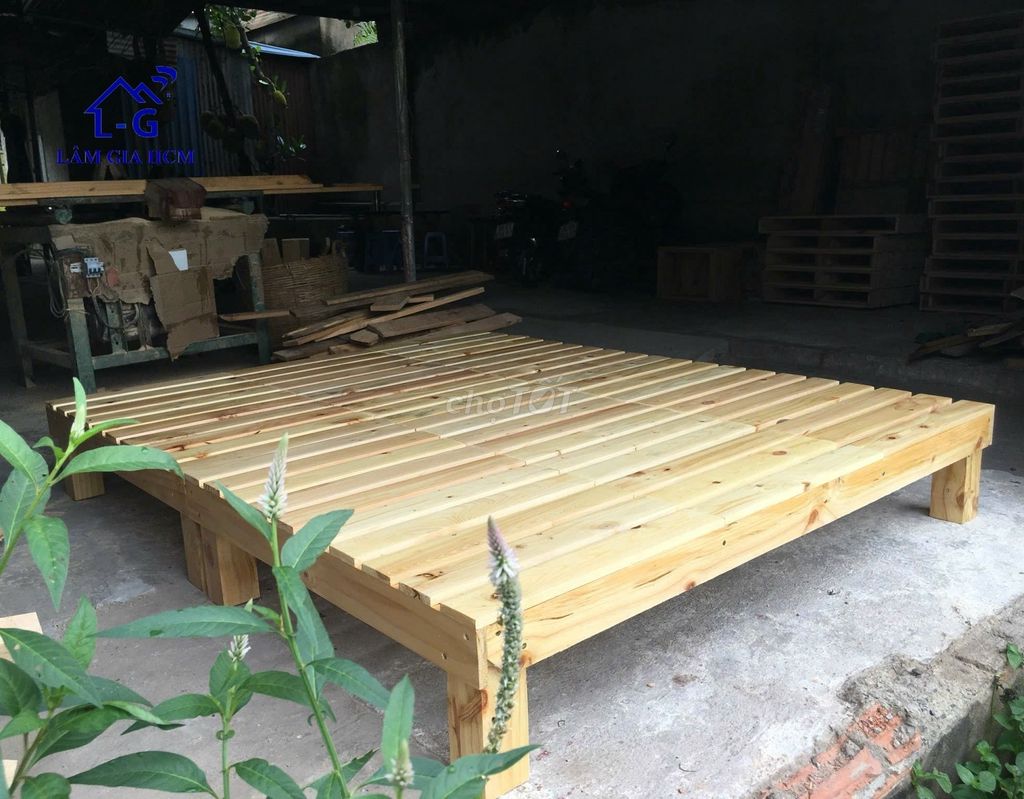 Pallet Cao Cấp_Giường Pallet_giường gỗ pallet