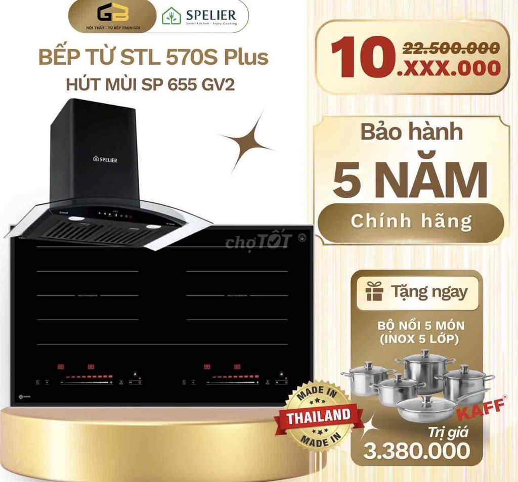 Bếp từ Spelier SP 570 Plus Đen. Mua bán Bếp, lò, đồ điện nhà bếp tại Quận Thanh Khê Đà Nẵng được đăng bởi Huỳnh Thị Thúy Loan hình 1