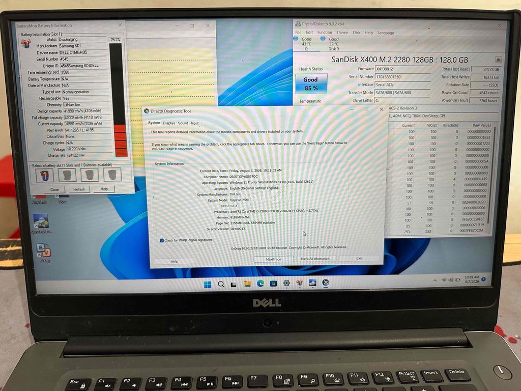 Dell inspiron 7560 i5-7U/8/128/500GB Card 940 MX P. Mua bán Laptop tại Quận Đống Đa Hà Nội được đăng bởi Nam Đường Láng hình 1