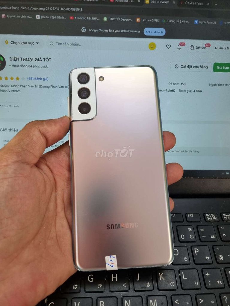 SAMSUNG S21 PLUS 8GB.128GB EXYNOS 2100 ĐẸP FULL CN. Mua bán Điện thoại tại Quận Bình Thạnh Tp Hồ Chí Minh được đăng bởi Dân Mobile hình 1