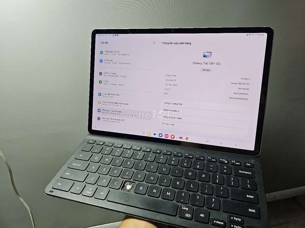 Samsung Tab S8 Plus 5G 8GB/128GB Bạc. Mua bán Máy tính bảng tại Quận Thanh Xuân Hà Nội được đăng bởi Nam hình 1
