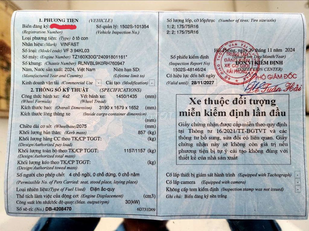 VinFast VF3 2024 Thuê pin tiên phong - 3600 km. Mua bán Ô tô tại Quận Lê Chân Hải Phòng được đăng bởi Nguyễn Huy hình 1