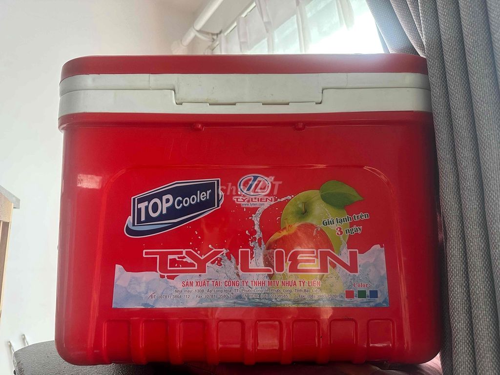 Thùng đá Tỷ Liên 45 lít Đỏ. Mua bán Nội thất, đồ gia dụng khác tại Quận Sơn Trà Đà Nẵng được đăng bởi Thu Thảo hình 1