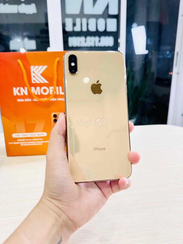 Apple iPhone Xs Max 64GB Vàng Đã sử dụng. Mua bán Điện thoại tại Thành phố Long Xuyên An Giang được đăng bởi Ngân KNmobile An Giang  hình 1
