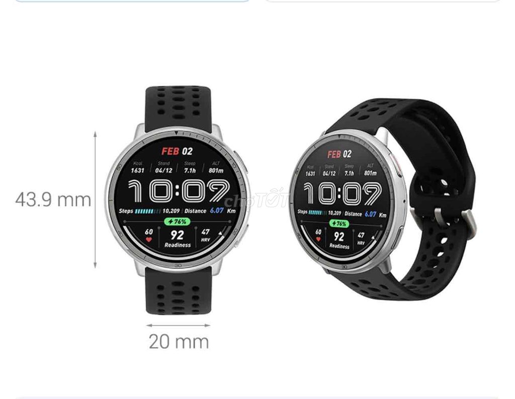 Đồng hồ thông minh AMOLED 1.32 inch. Mua bán Thiết bị đeo thông minh tại Huyện Mê Linh Hà Nội được đăng bởi Chuyên hàng lướt giá rẻ hình 1