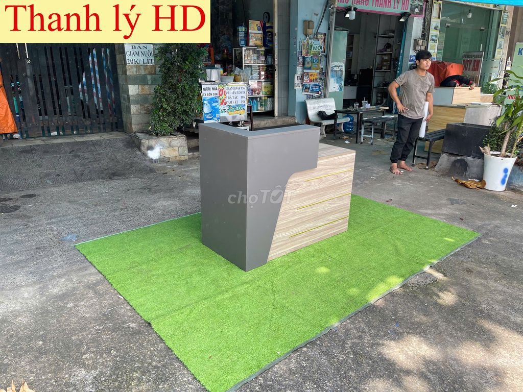 Quầy lễ tân-Quầy thu ngân-Quầy Thanh lý-Quầy 1m2=3. Mua bán Đồ dùng văn phòng tại Quận Tân Bình Tp Hồ Chí Minh được đăng bởi Nội Thất HD O9O253l225 hình 1