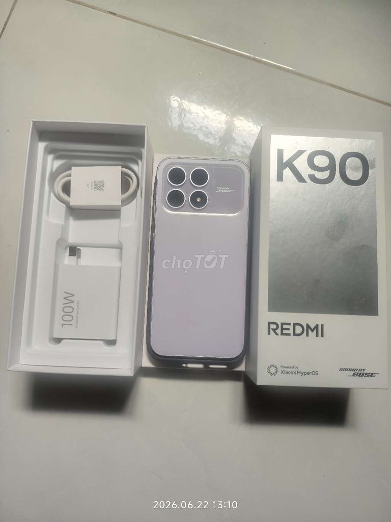 Xiaomi K90 256GB Tím 12GB Like New. Mua bán Điện thoại tại Quận 12 Tp Hồ Chí Minh được đăng bởi N Vũ Phúc hình 1