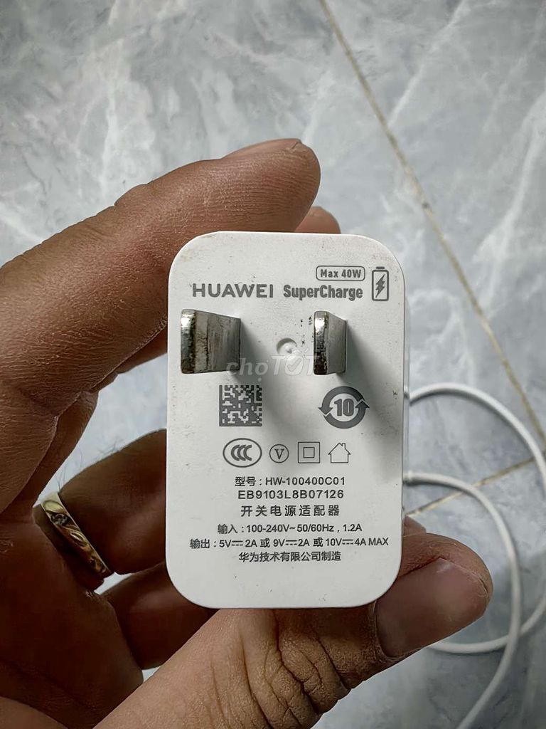 Sạc Huawei HW-100400C01 40W Trắng. Mua bán Phụ kiện (Màn hình, Chuột...) tại Thành phố Vị Thanh Hậu Giang được đăng bởi Nguen hình 1