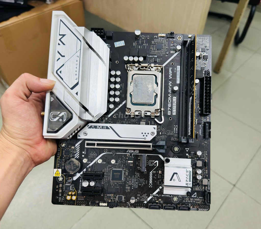 Asus B760M-AYW WIFI D5, i5 14400F, Ram 16GB/4800. Mua bán Linh kiện (RAM, Card...) tại Quận 12 Tp Hồ Chí Minh được đăng bởi Anh Tuan hình 1