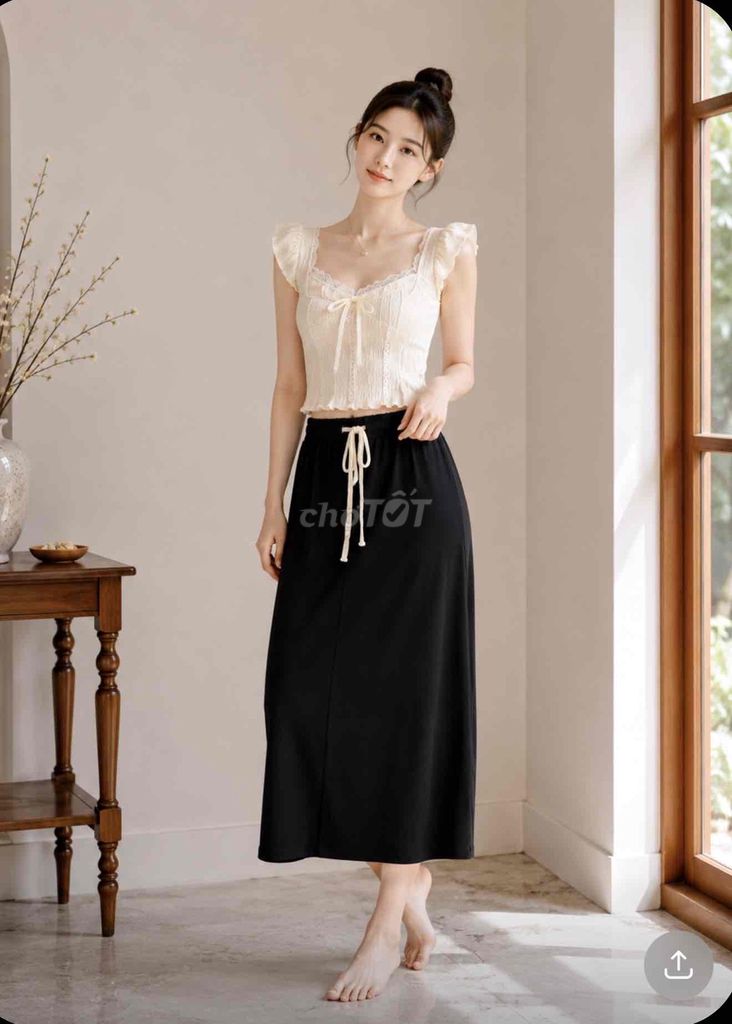 Set váy thời trang nữ trẻ trung chất áo đũi. Mua bán Quần áo tại Huyện Bình Chánh Tp Hồ Chí Minh được đăng bởi Quyên hình 1