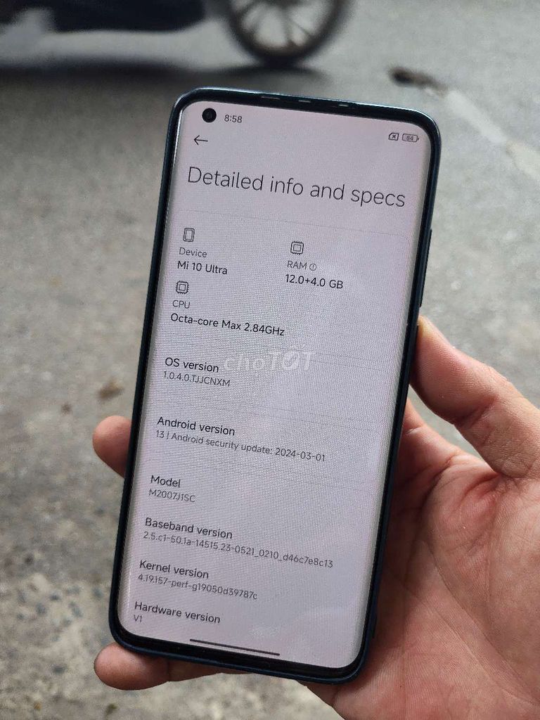 Xiaomi Mi 10 Ultra 12GB/256GB Đen. Mua bán Điện thoại tại Quận Ba Đình Hà Nội được đăng bởi đình bắc hình 1