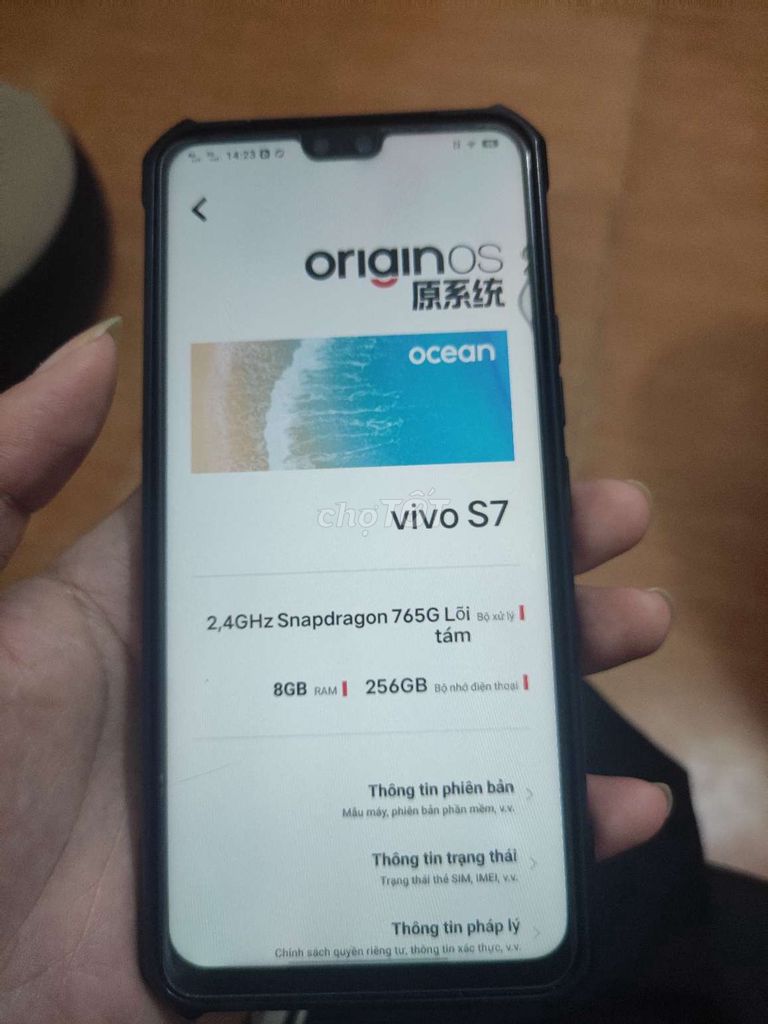 Cần pass vivo s7 5g. Mua bán Điện thoại tại Quận Bắc Từ Liêm Hà Nội được đăng bởi Thành Tâm hình 1