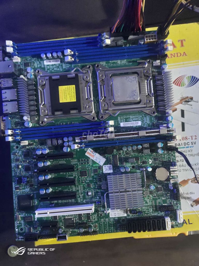 Mainboard Supermicro X9DRi-F 2650v2 16GB. Mua bán Linh kiện (RAM, Card...) tại Thị xã Ngã Năm Sóc Trăng được đăng bởi thành bùi  hình 1