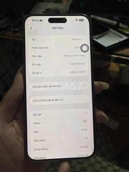 Apple iPhone 15 Pro Max Xám 256GB. Mua bán Điện thoại tại Quận 1 Tp Hồ Chí Minh được đăng bởi Hội Đồ Điện Tử hình 1