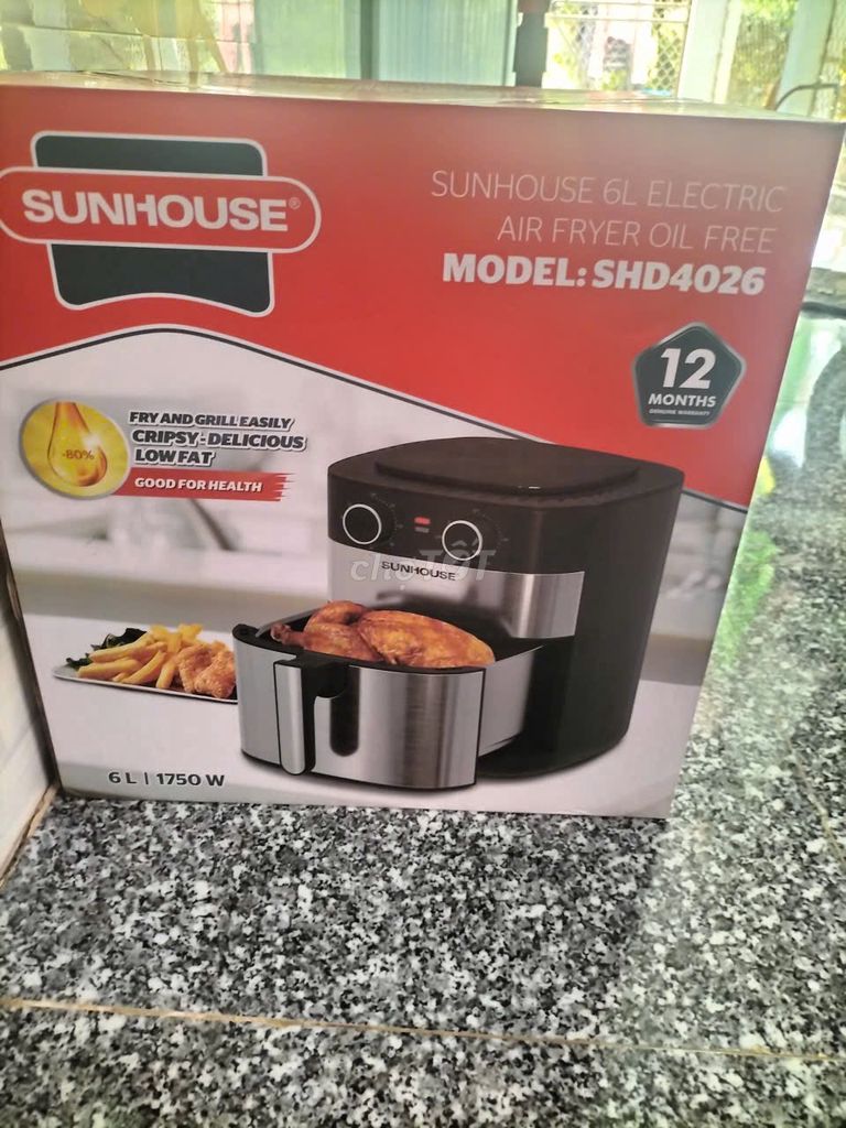 Nồi chiên không dầu SUNHOUSE SHD4026 6L. Mua bán Bếp, lò, đồ điện nhà bếp tại Thành phố Cao Lãnh Đồng Tháp được đăng bởi Giang Nguyễn hình 1