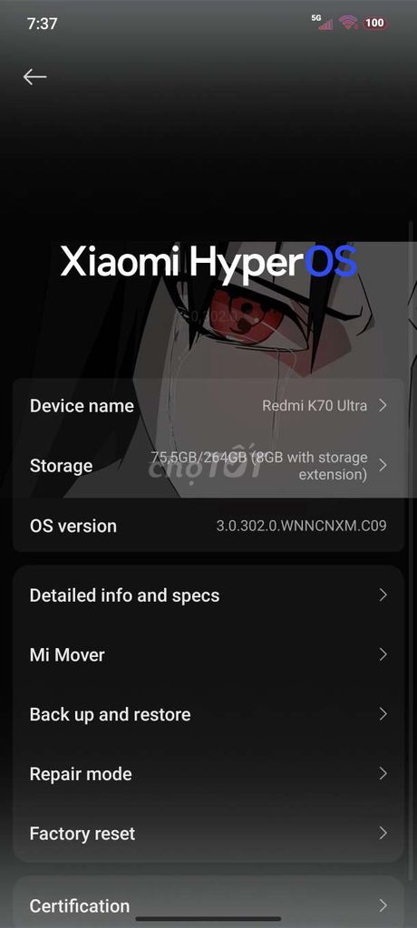 Xiaomi Redmi K70 Ultra 8GB/264GB HyperOS 3.0.302.0. Mua bán Điện thoại tại Quận Cái Răng Cần Thơ được đăng bởi Anh Nguyên Tạ hình 1