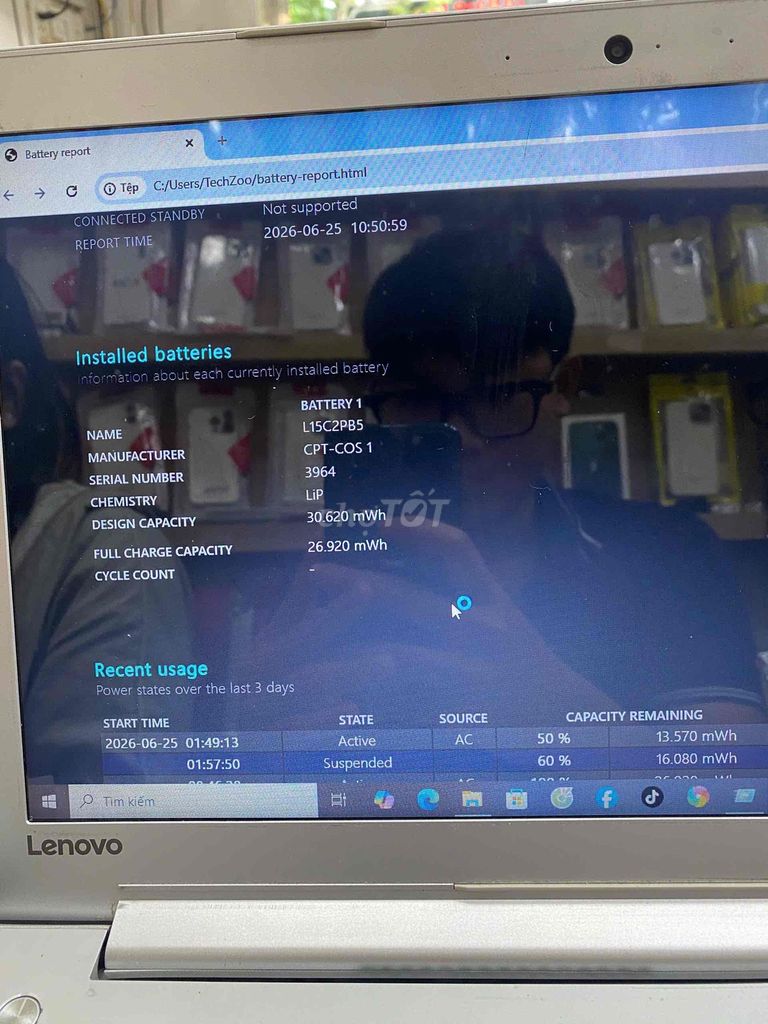 Lenovo 80SV i5 15.6 inch 8GB/256GB Like New. Mua bán Laptop tại Quận 3 Tp Hồ Chí Minh được đăng bởi Tuấn Nguyễn hình 1