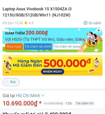 Vài laptop i3 gen 12,BH hãng 2 năm. Mua bán Laptop tại Quận 7 Tp Hồ Chí Minh được đăng bởi THÔNG VÕ