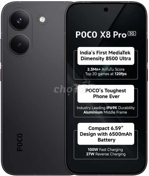 POCO X8 Pro 8GB/512GB Đen. Mua bán Điện thoại tại Huyện Thanh Trì Hà Nội được đăng bởi Nguyễn Tuấn Anh  hình 1