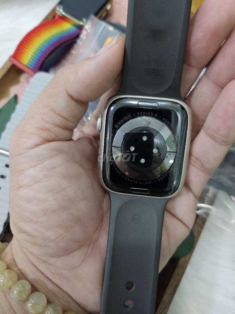 Apple Watch Nhôm 8 Starlight 45mm