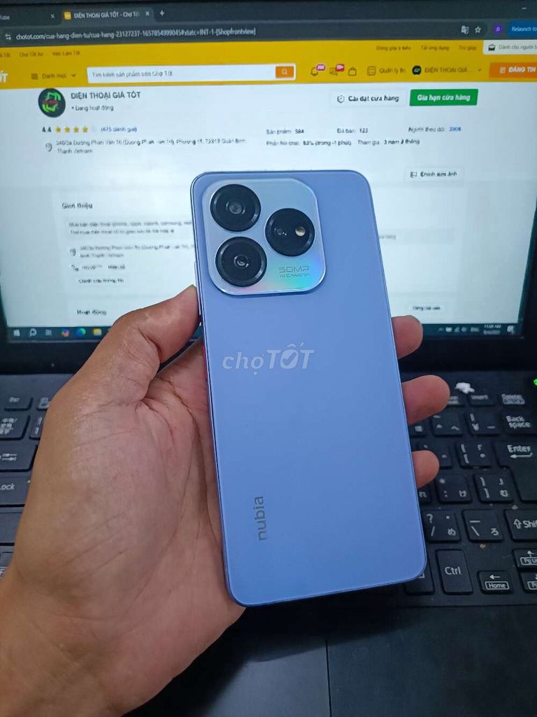 INFINIX HOT 40i 8GB/256GB PIN 5000 UNISOC T616. Mua bán Điện thoại tại Quận Bình Thạnh Tp Hồ Chí Minh được đăng bởi Dân Mobile hình 1