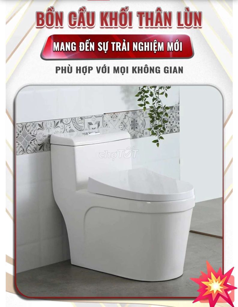 BỒN CẦU NGUYÊN KHỐI KÉT NƯỚC VUÔNG