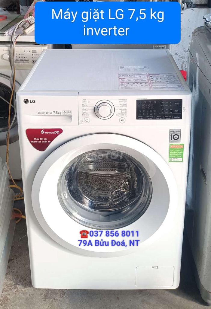 Máy giặt LG 7,5 kg inverter lồng ngang