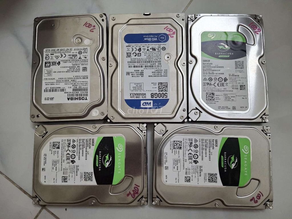 Thanh lý ổ cứng 500GB