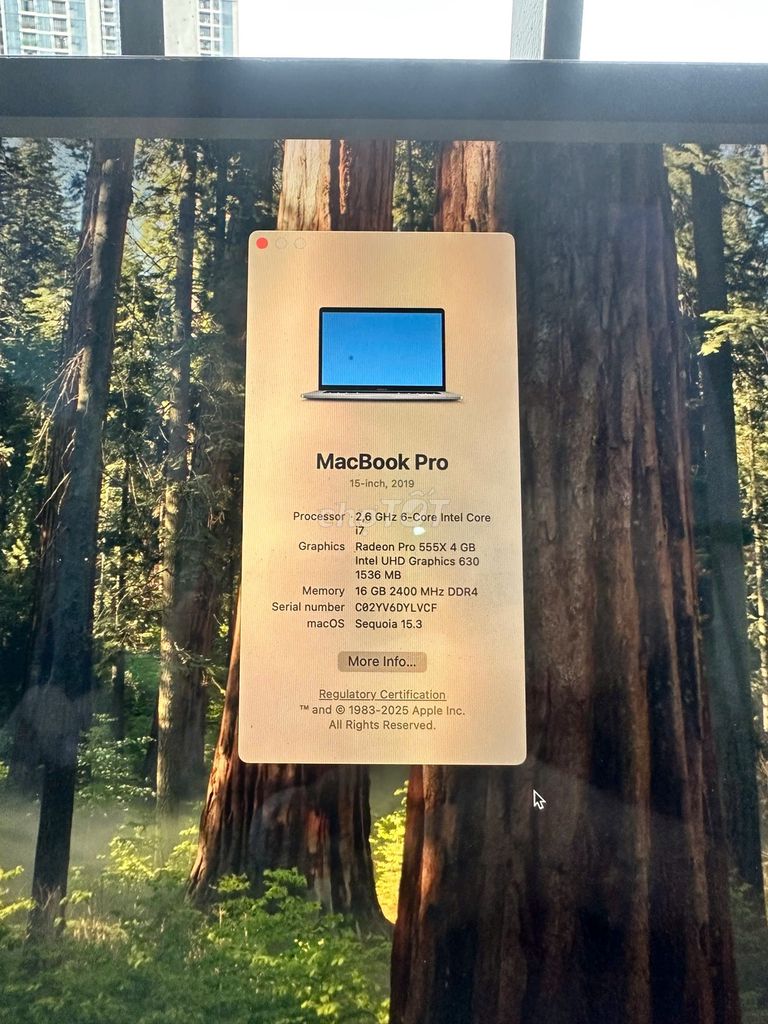 Apple MacBook Pro 15-inch 2019 Bạc. Mua bán Laptop tại Quận 8 Tp Hồ Chí Minh được đăng bởi Ngọc Bảo hình 1