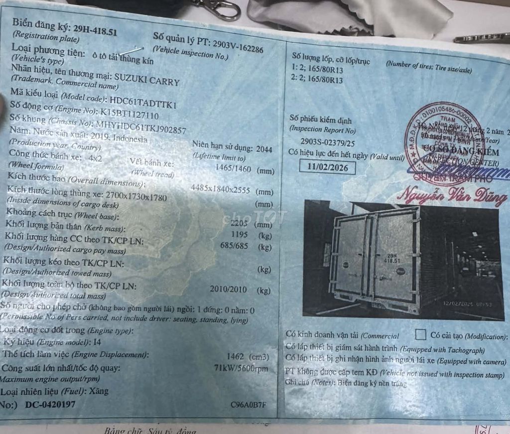Mình cần bán suzuki nhập khẩu Indonesia đời 2019. Mua bán Xe tải, xe ben tại Quận Kiến An Hải Phòng được đăng bởi Việt cường .số 167 lưu úc hai  hình 5