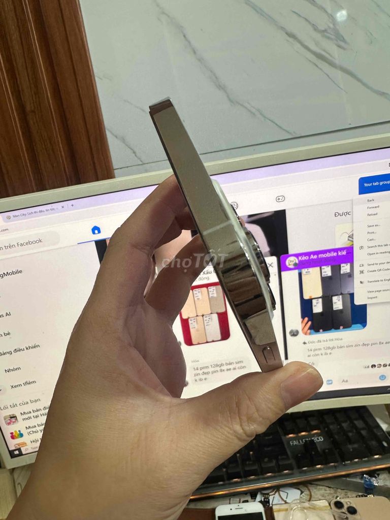 Apple iPhone 13 Pro Max 128GB Trắng VNA zin áp. Mua bán Điện thoại tại Quận Lê Chân Hải Phòng được đăng bởi hoang anh hình 1