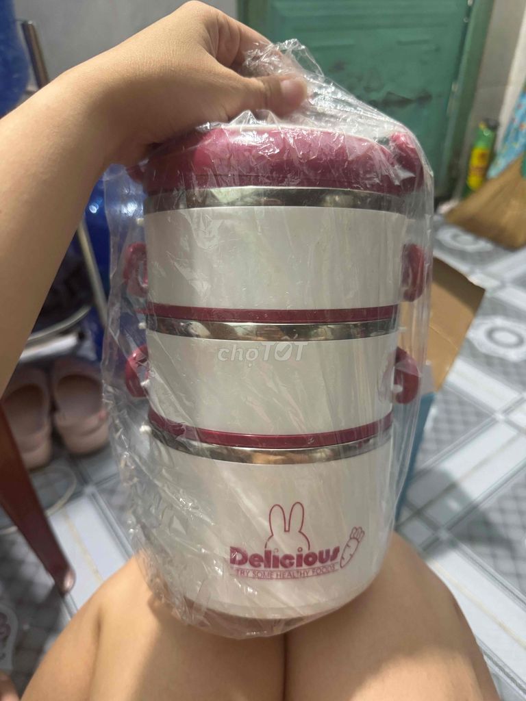 Hộp cơm giữ nhiệt Inox SUS304 2400ml. Mua bán Dụng cụ nhà bếp tại Quận Bình Tân Tp Hồ Chí Minh được đăng bởi Ngọc  hình 1