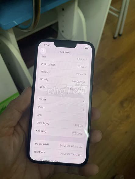 iPhone 14 256GB Đen. Mua bán Điện thoại tại Quận Tân Phú Tp Hồ Chí Minh được đăng bởi Hội Đồ Điện Tử hình 1
