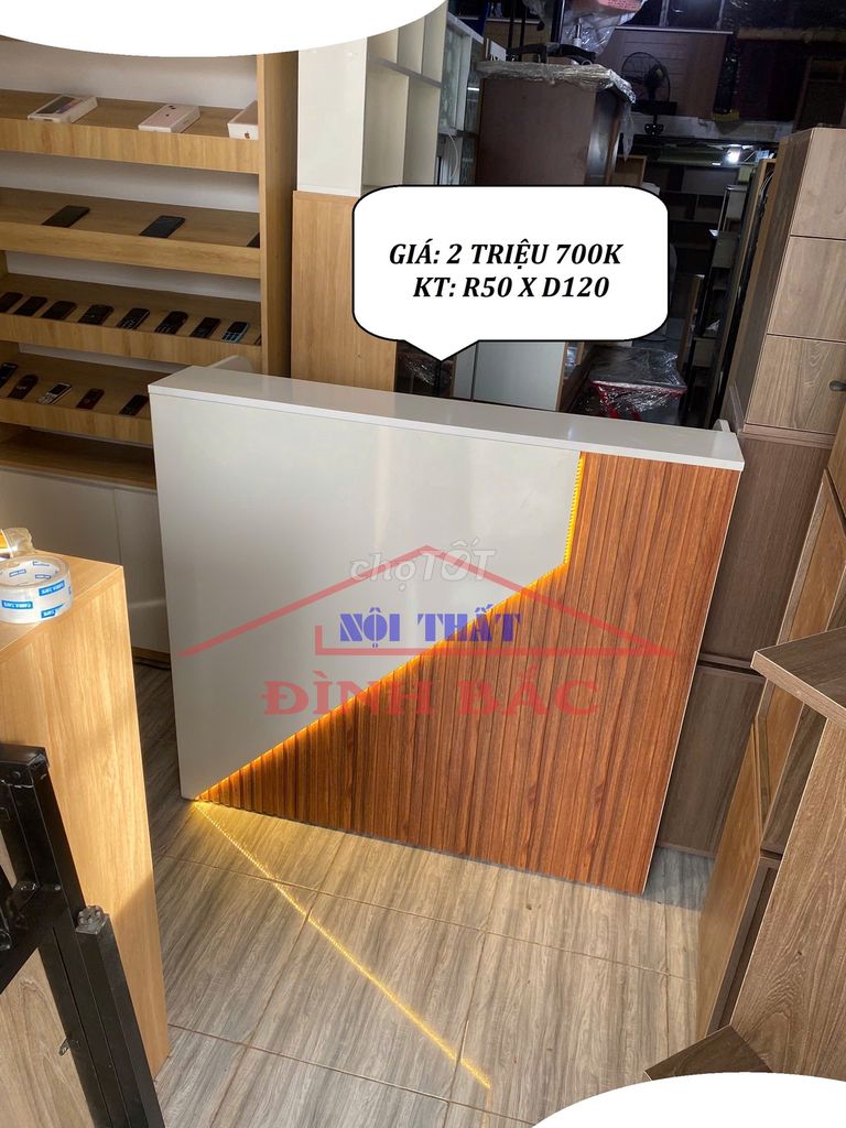 QUẦY THU NGÂN & QUẦY TÍNH TIỀN TẠI SHOP DÀI 1M2