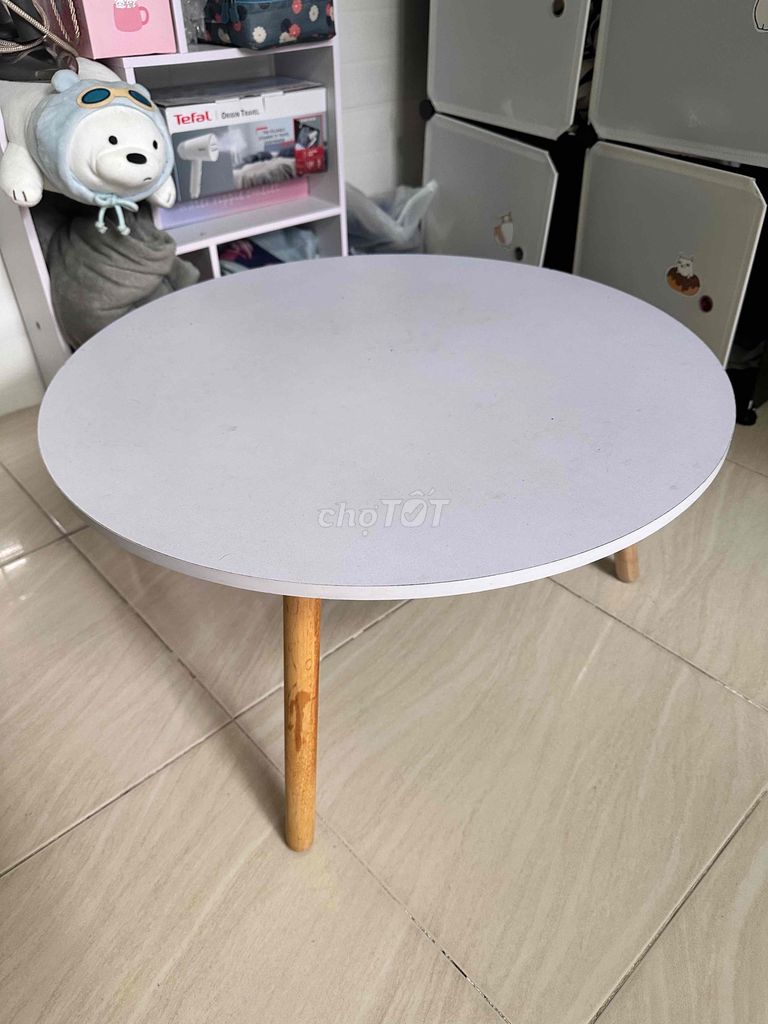Bàn trà tròn sofa bệt, bàn tròn cafe