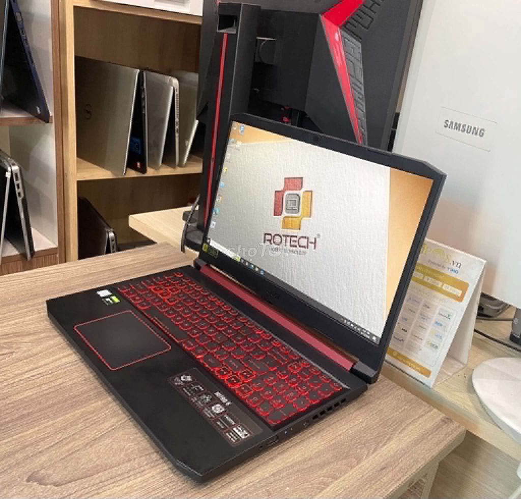 Acer Nitro AN515-54 i5-9300H 16GB 250GB GTX 1050. Mua bán Laptop tại Quận Bình Tân Tp Hồ Chí Minh được đăng bởi Rotech Store hình 1