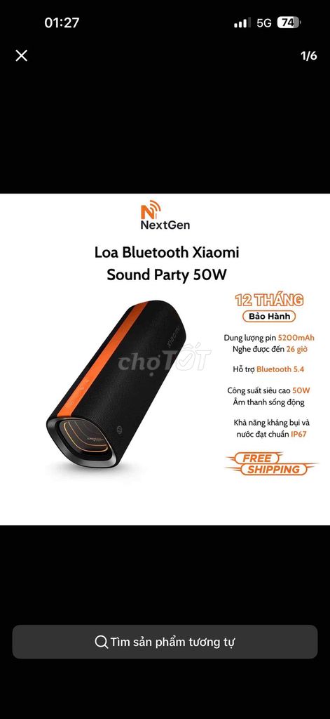 Loa Bluetooth Xiaomi Sound Party 50W. Mua bán Tivi, Âm thanh tại Huyện Nhơn Trạch Đồng Nai được đăng bởi Họ Quỳnh hình 1