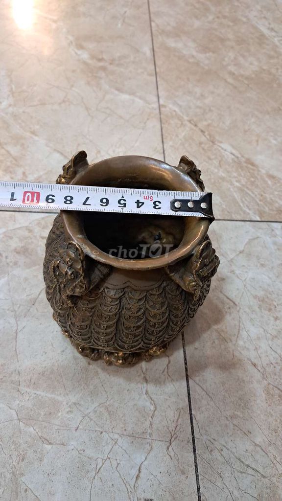 Hũ tiền tài lộc Đồng Phong thủy. Mua bán Đồ sưu tầm, đồ cổ tại Huyện Hóc Môn Tp Hồ Chí Minh được đăng bởi Đồ Đồng Thanh Luyện hình 1