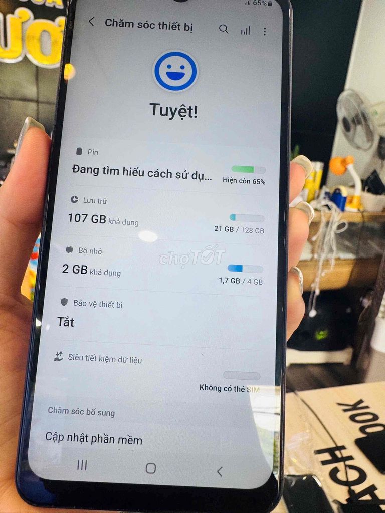 Samsung A12 128G nguyên zin giá iu. Mua bán Điện thoại tại Thành phố Bến Tre Bến Tre được đăng bởi HươngGiangmobile hình 1