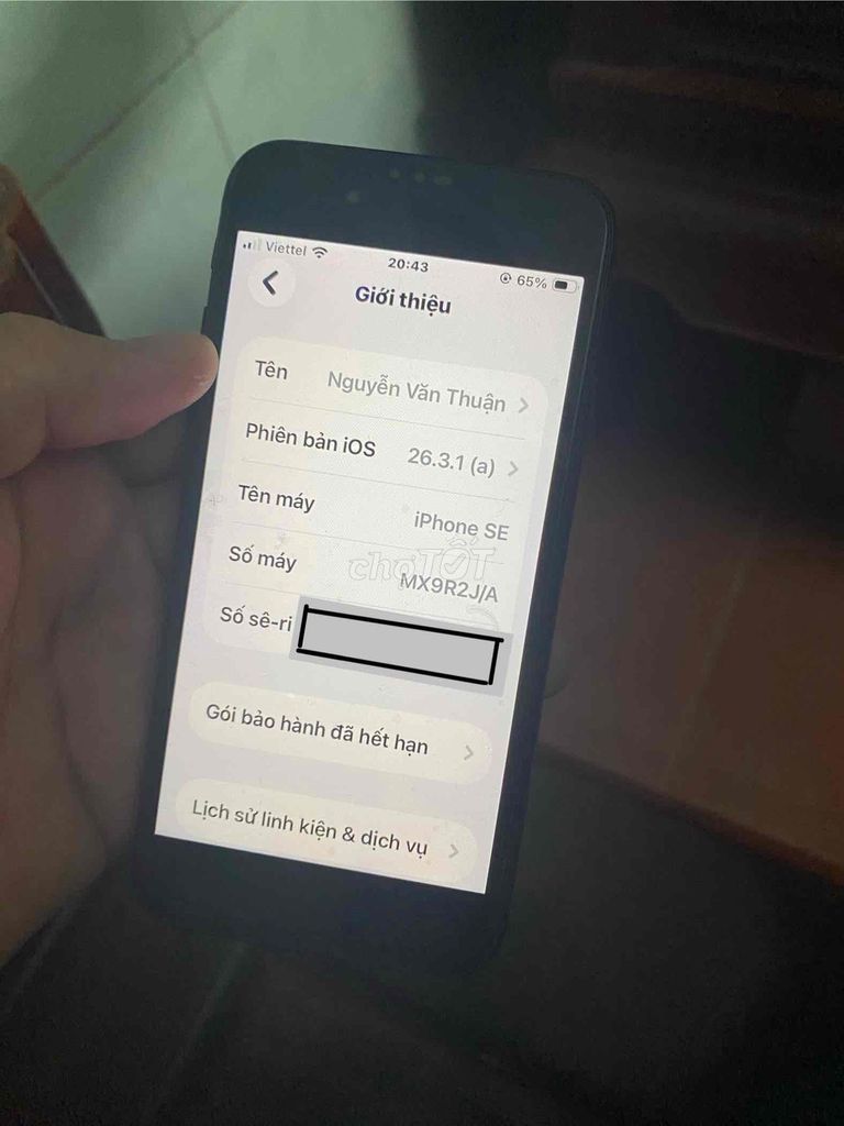 muốn bán ip se2020 ko sài nx. Mua bán Điện thoại tại Huyện Quế Võ Bắc Ninh được đăng bởi Nguyễn Văn Thời hình 1